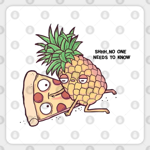 Demetri's Pineapple Pizza shirt Magnet by GeekGiftGallery